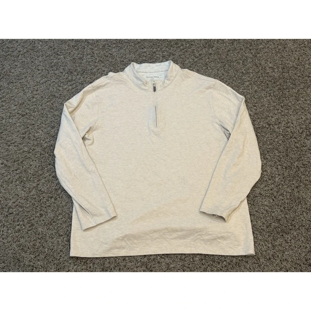 Mizzen Main ProFlex Quarter Zip Mens 2XL Coastal Athleisure Golf Mock Neck 1/4